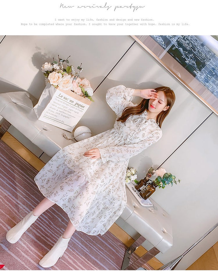 【dress】花柄ワンピース　M25347