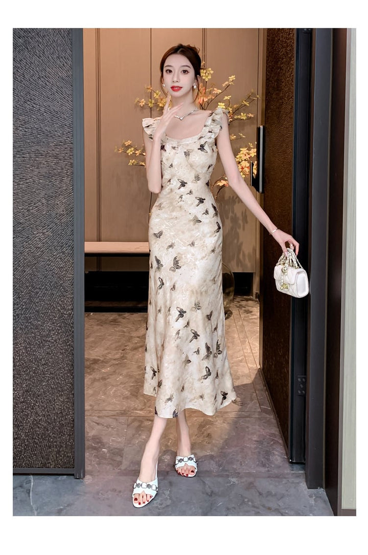 【dress】プリントキャミワンピース　M23963