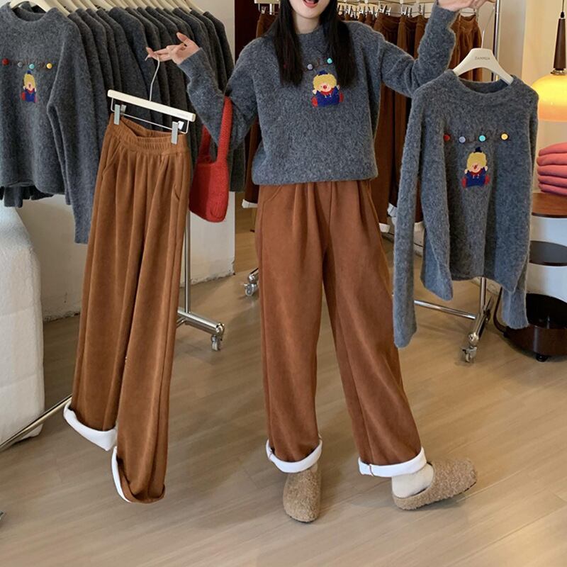 【tops】クルーネックニットセーター　M28729