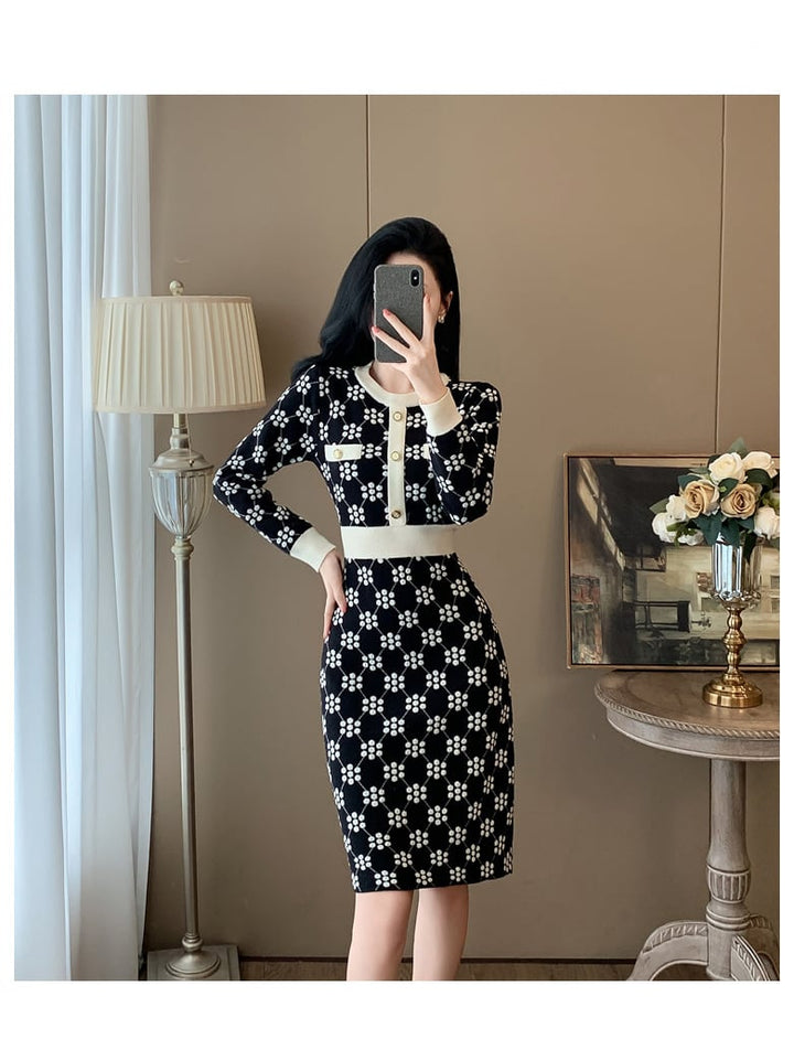 【dress】ニットワンピース　M25368