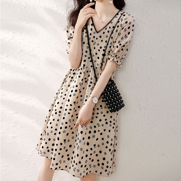 【dress】プリントワンピース　M22617