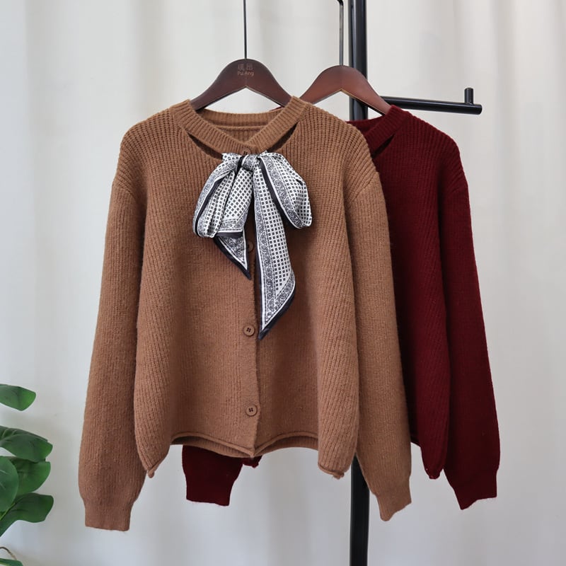 【outer】ニットカーデ　M26786