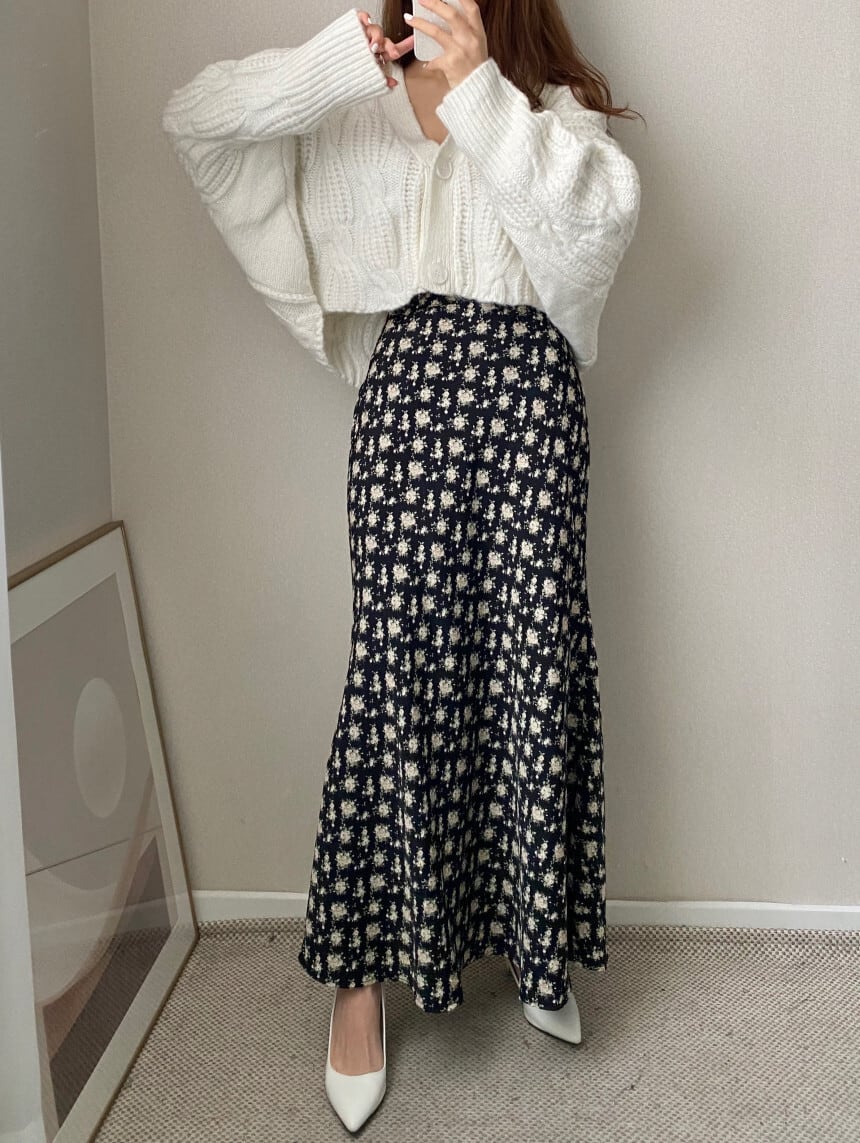 【outer】Vネックニットカーデ　M26658