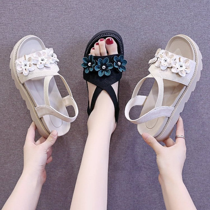 【shoes】立体フラワーサンダル　M24651