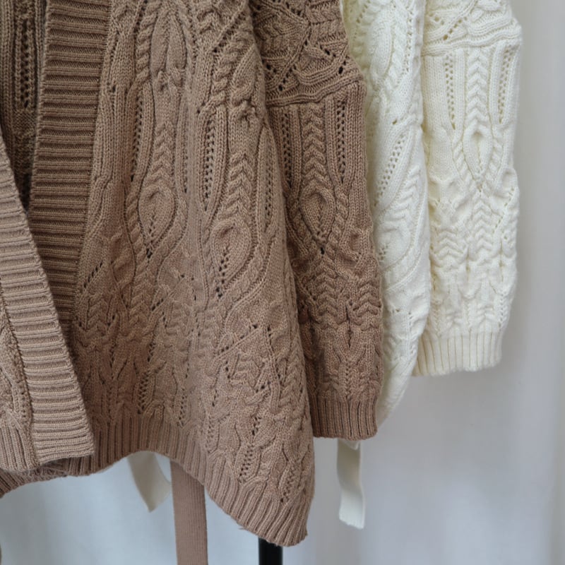 【outer】Vネックニットカーデ　M25392