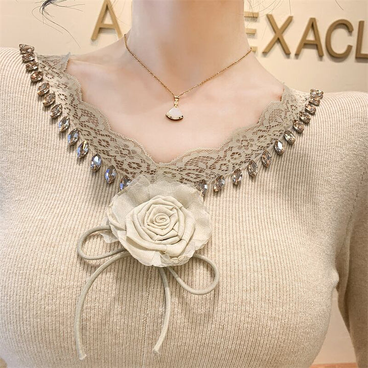 【tops】立体フラワーニットトップス　M27793