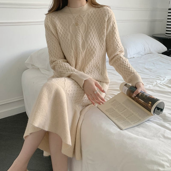 【dress】今季マストバイニットワンピースゆったり　M17657