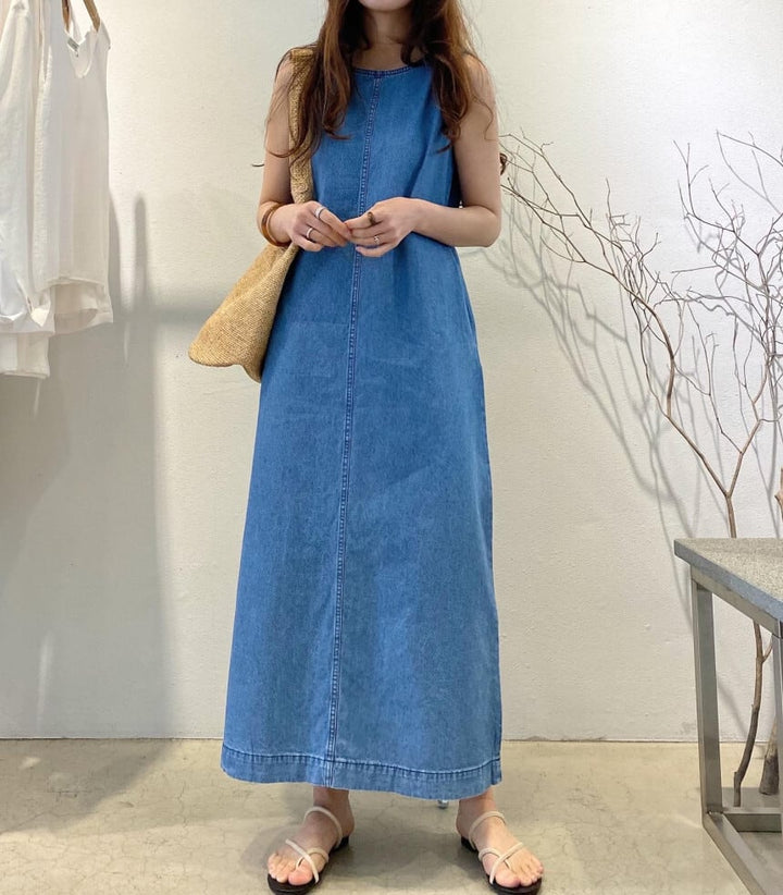【dress】デニムベストワンピース　M23881
