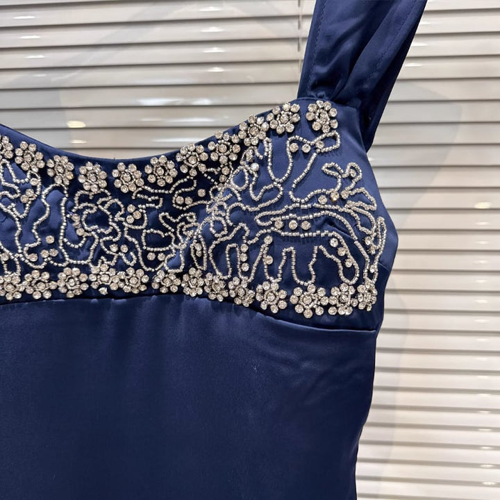 【dress】ラインストーン付きキャミワンピース Q7984