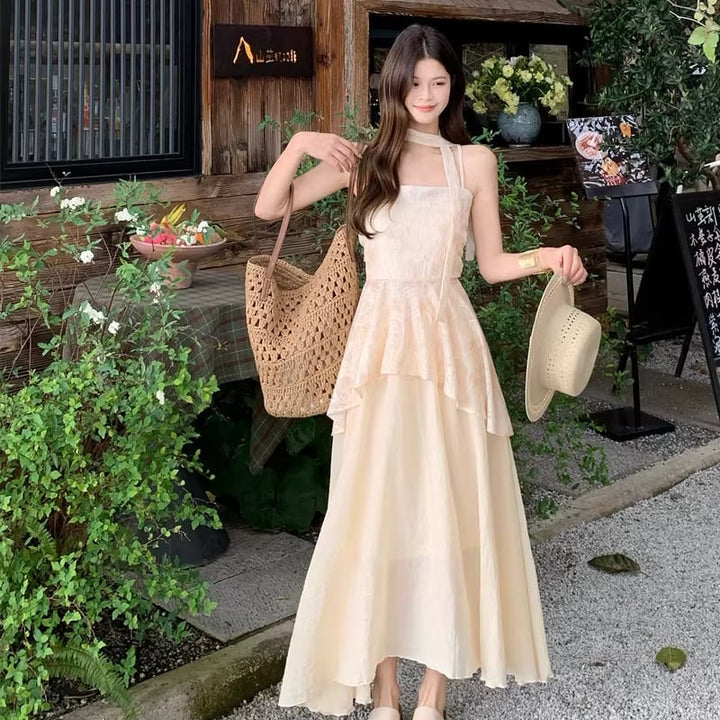 【dress】フレアキャミワンピース Q8335