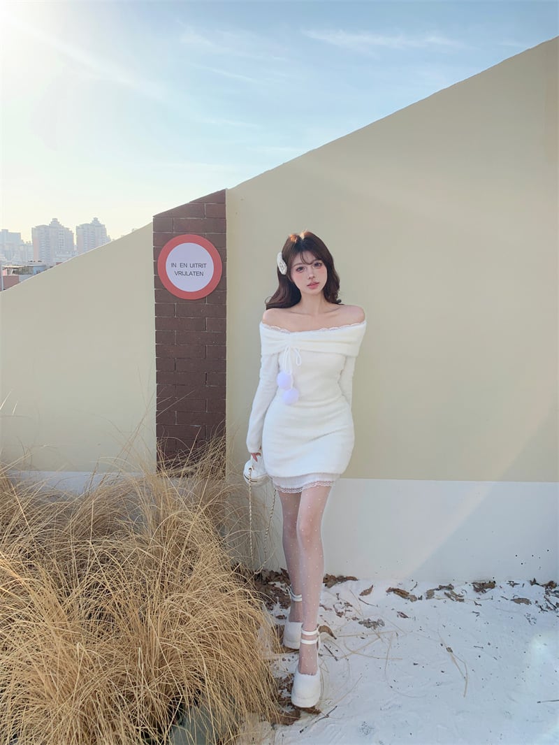 【dress】ボートネックワンピース　M26921