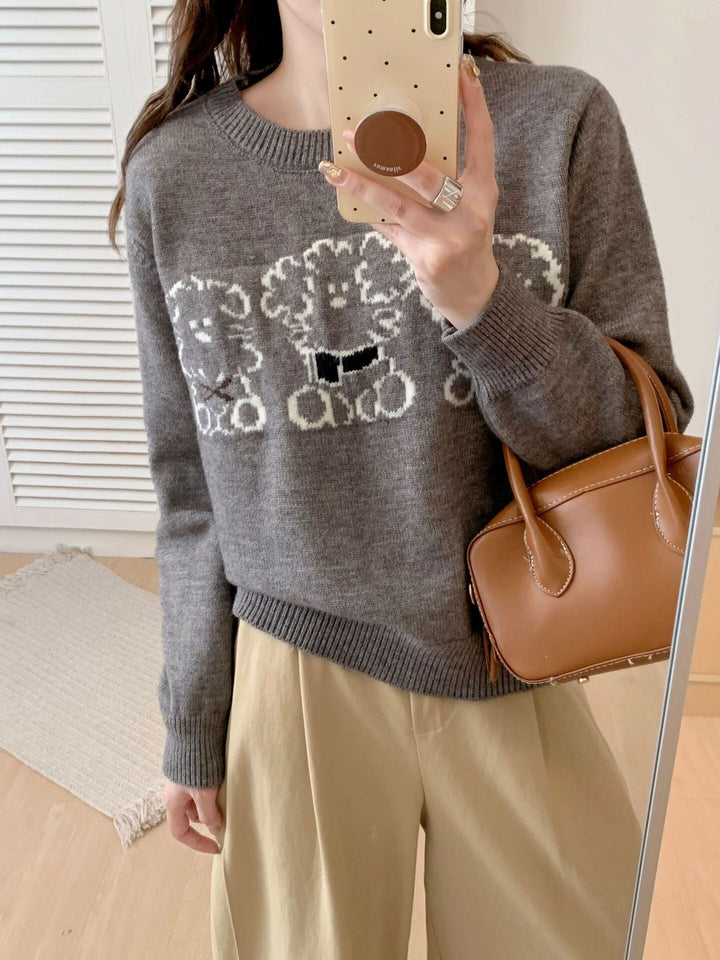 【tops】カートゥーンニットセーター　M27313