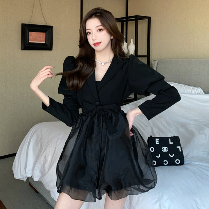 【dress】おしゃれ度高まるエレガントデートワンピース　M17423