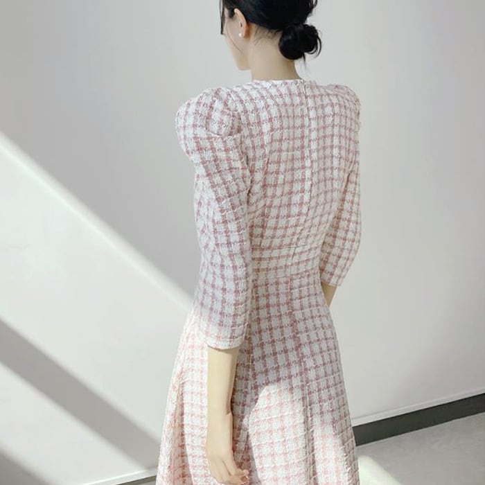 【dress】チェック柄ワンピース　M26544