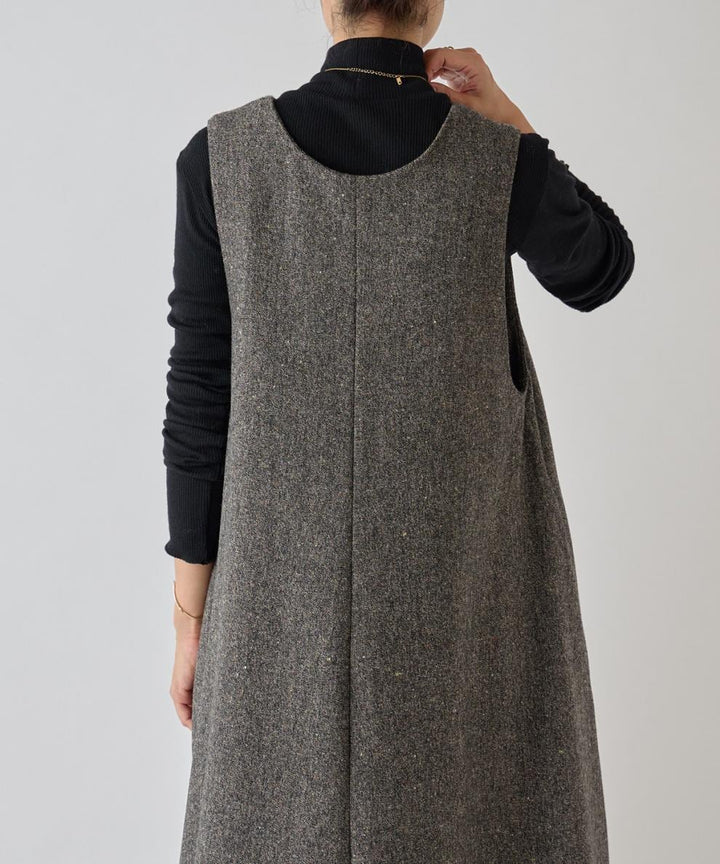 【dress】Vネックベストワンピース　M28039