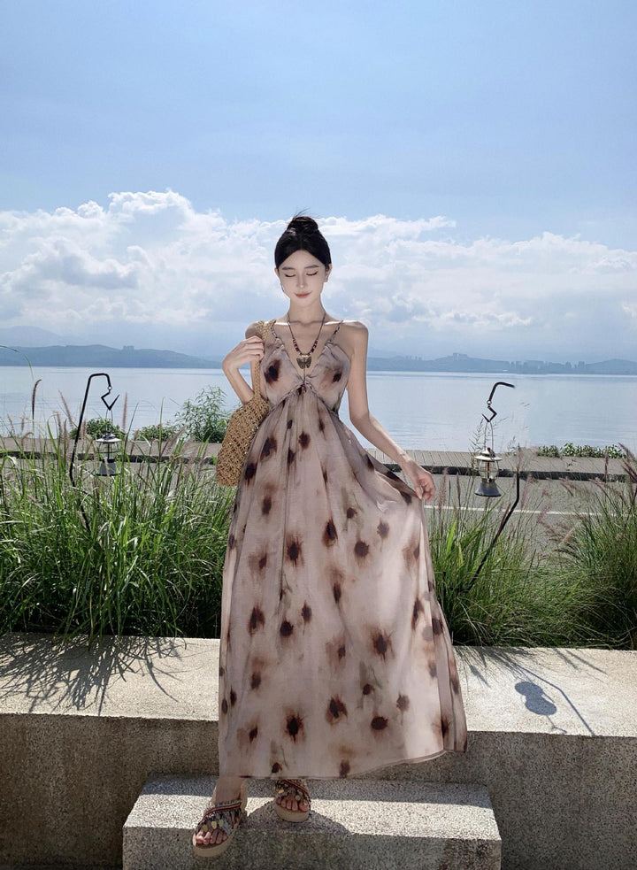【dress】Vネックキャミワンピース　M25310