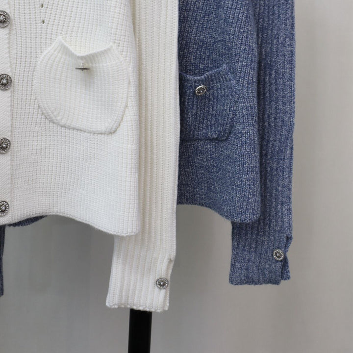 【outer】クルーネックニットカーデ　M27599