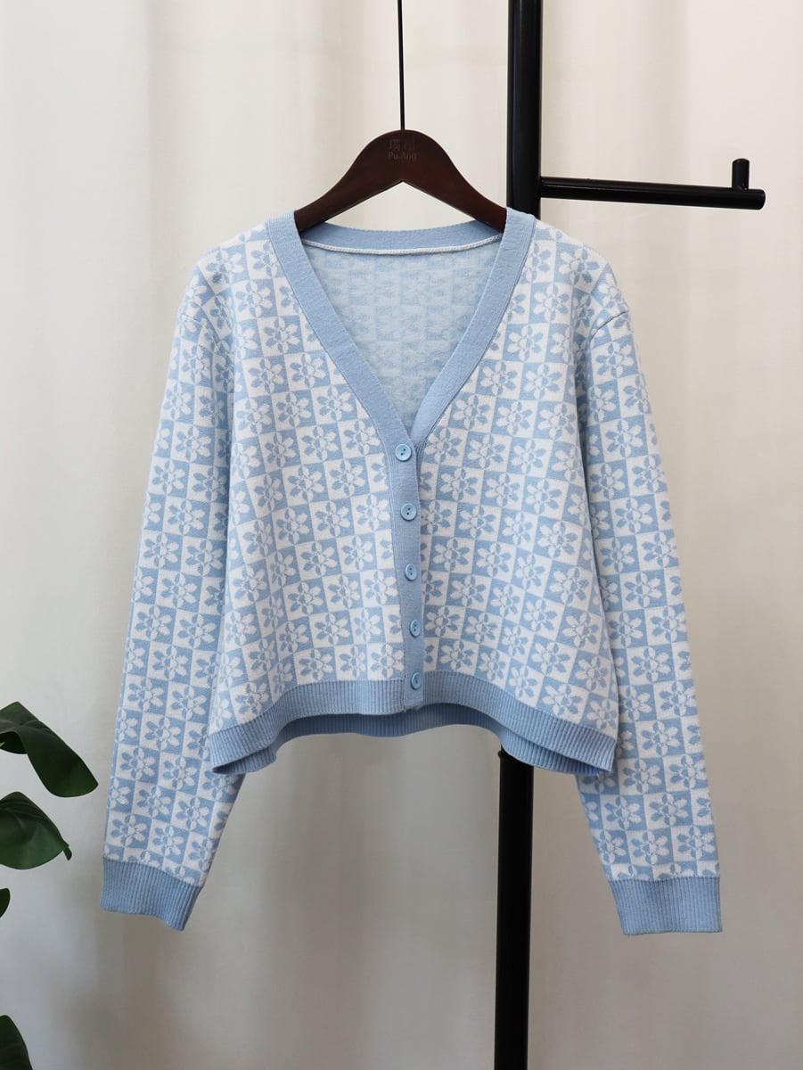 【outer】Vネックニットカーディガン　M18066