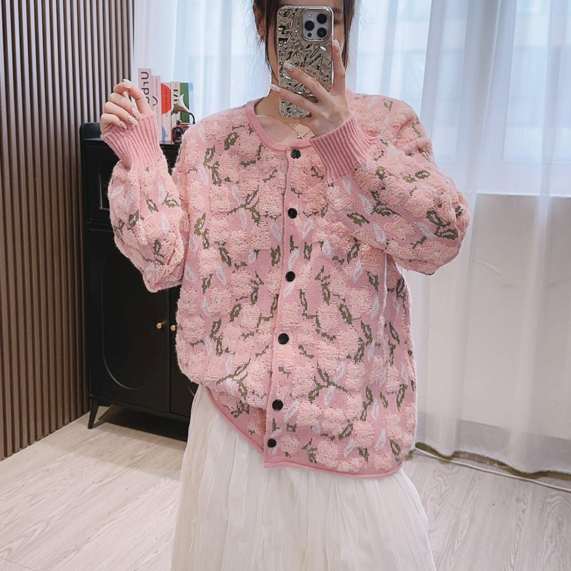 【outer】ニットカーデ　M25877