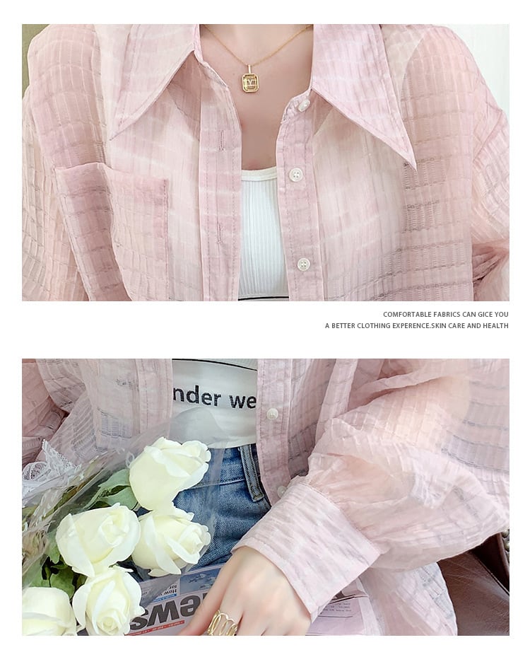 【tops】3色シャツトップス韓国系着心地良いゆったり　M16893