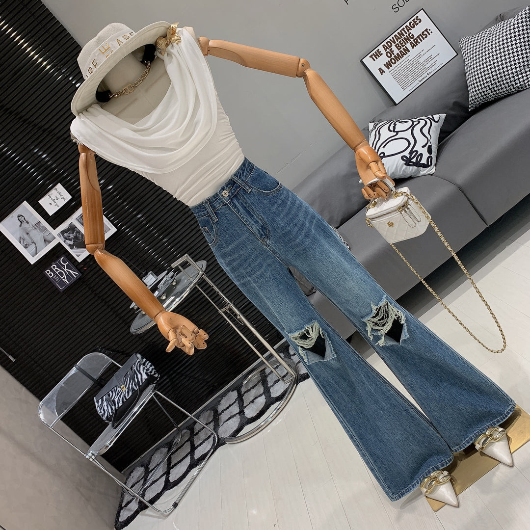【bottoms】デニムパンツ　M24491