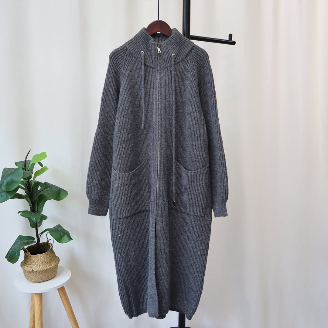 【outer】ロング丈ニットカーデ　M18347