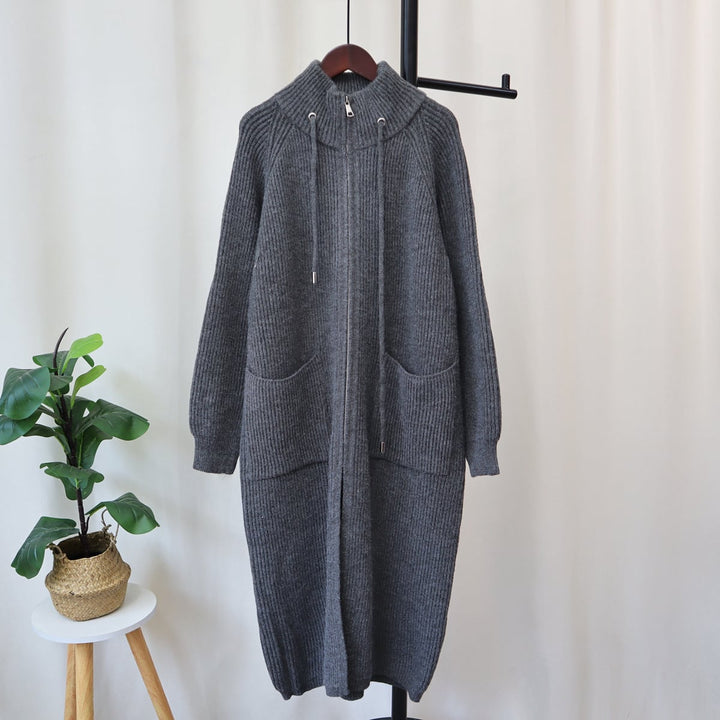 【outer】ロング丈ニットカーデ　M18347