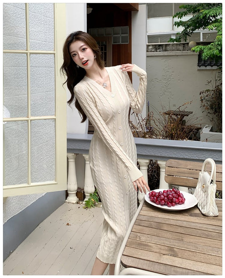 【dress】ニットワンピース　M25393