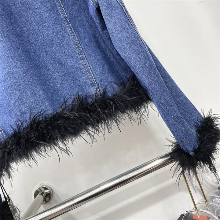【outer】フェザーデニムジャケット　M18124