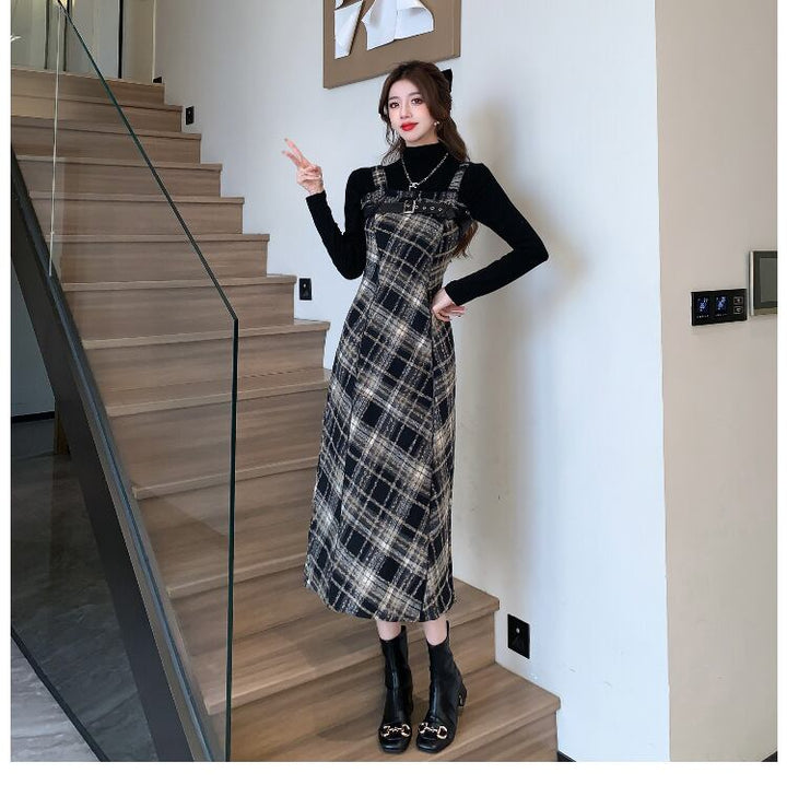 【dress】チェック柄キャミワンピース　N2910
