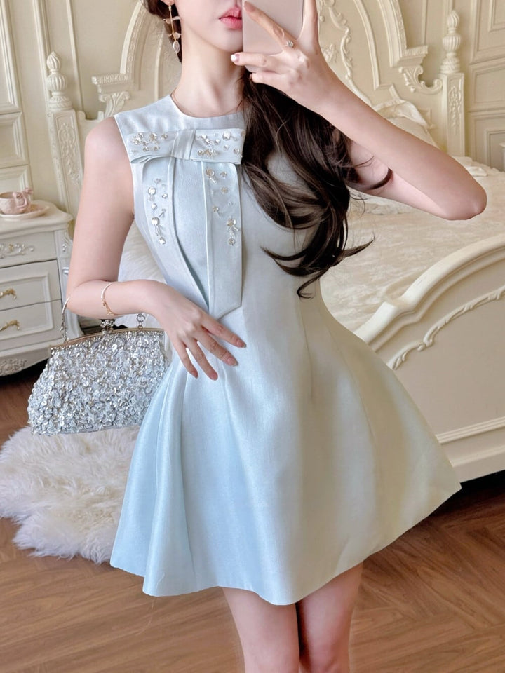 【dress】リボンミニワンピース　N3534
