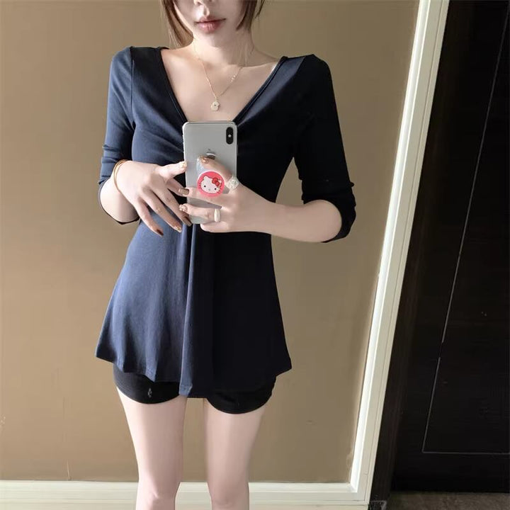 【tops】Vネックトップス Q8147