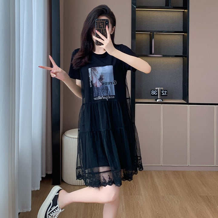 【dress】人気を独占中 切り替えカジュアルワンピース　M16957