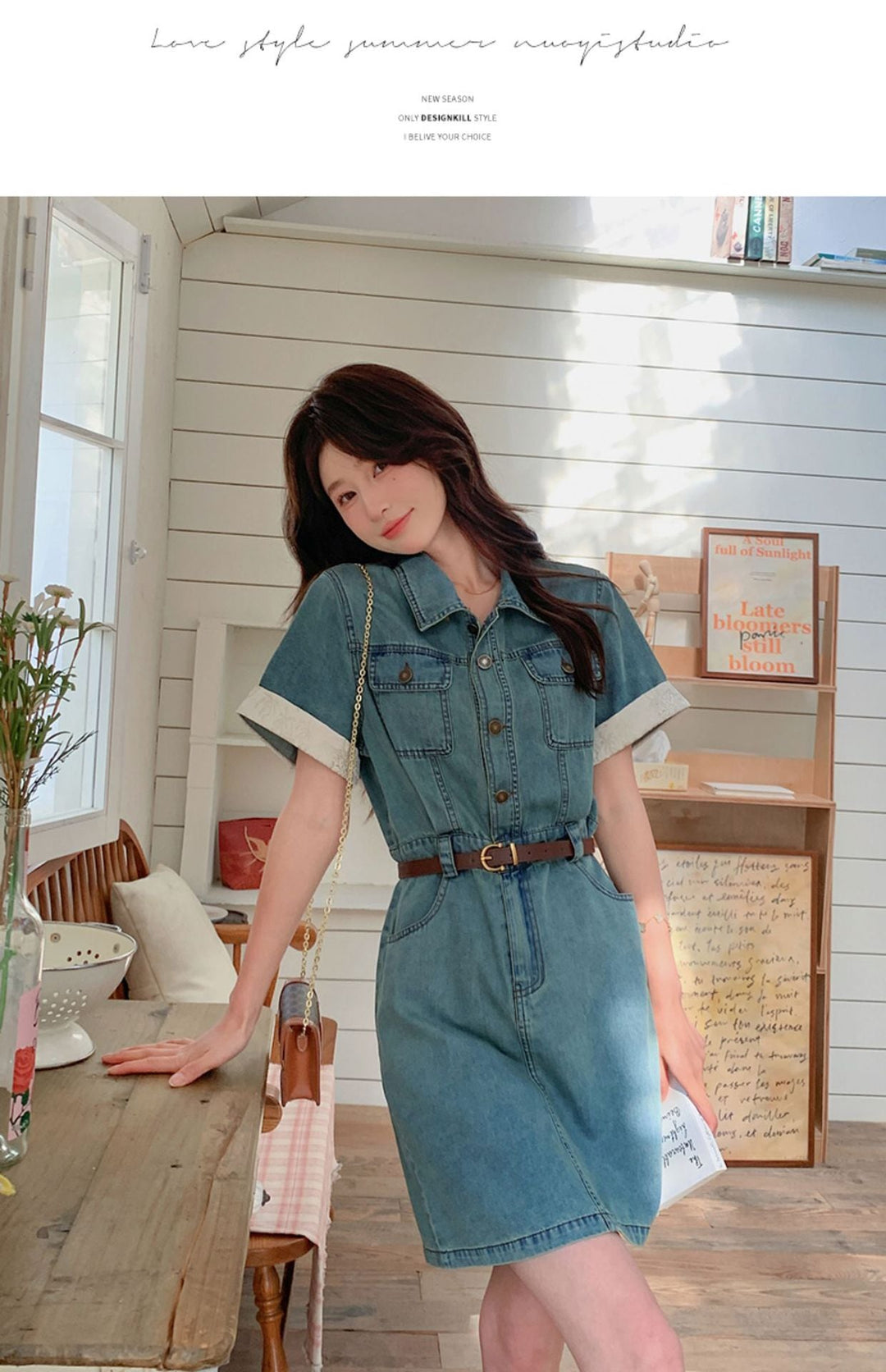 【dress】デニムワンピース　M23932