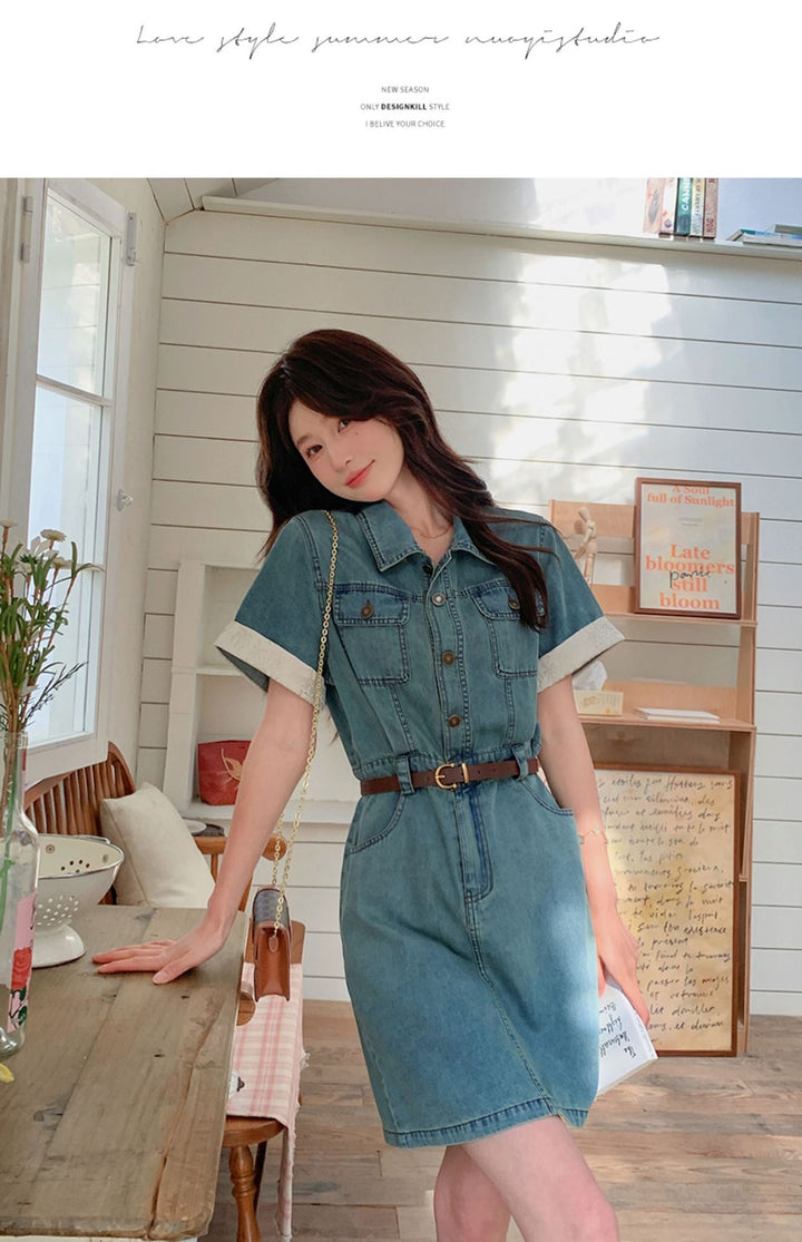 【dress】デニムワンピース　M23932