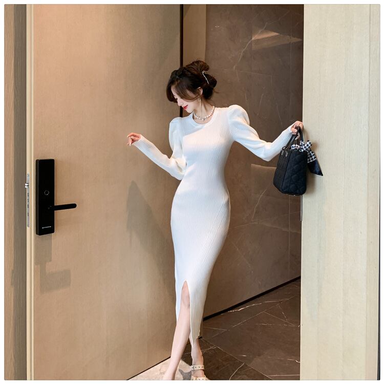 【dress】スリットワンピース　M18603