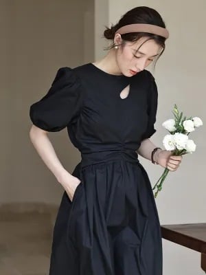 【dress】着回し最強肌触りいい デートワンピース韓国系超人気　M16854