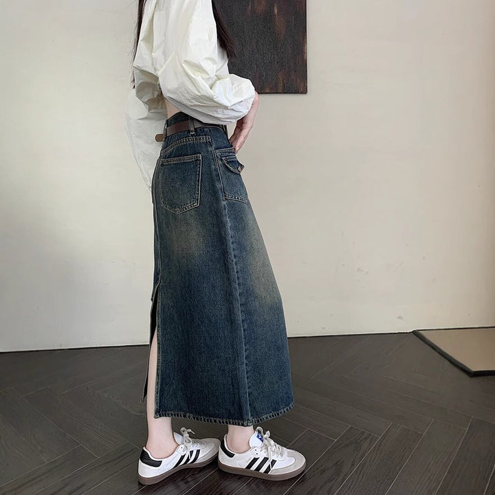 【bottoms】デニムスカート　M29572