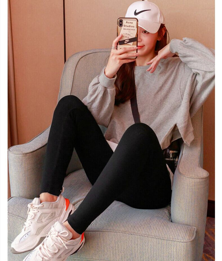 【bottoms】秋冬レディース暖かい保温防寒ズボンスキニー美脚レギンス　N2954