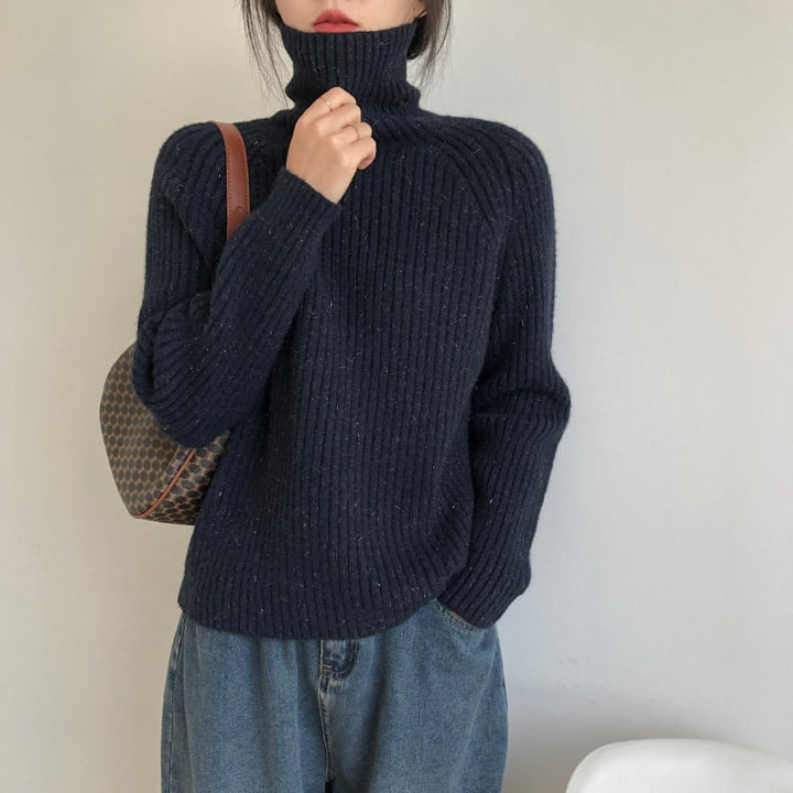 【tops】ハイネックニットセーター　M27226