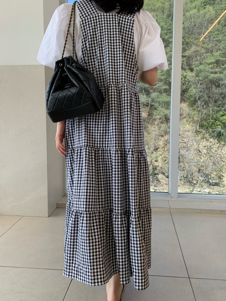 【set】トップス×サロペットワンピースセット　M23889