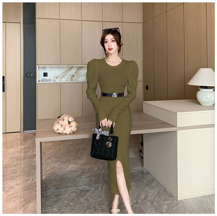 【dress】スリットワンピース　M18603