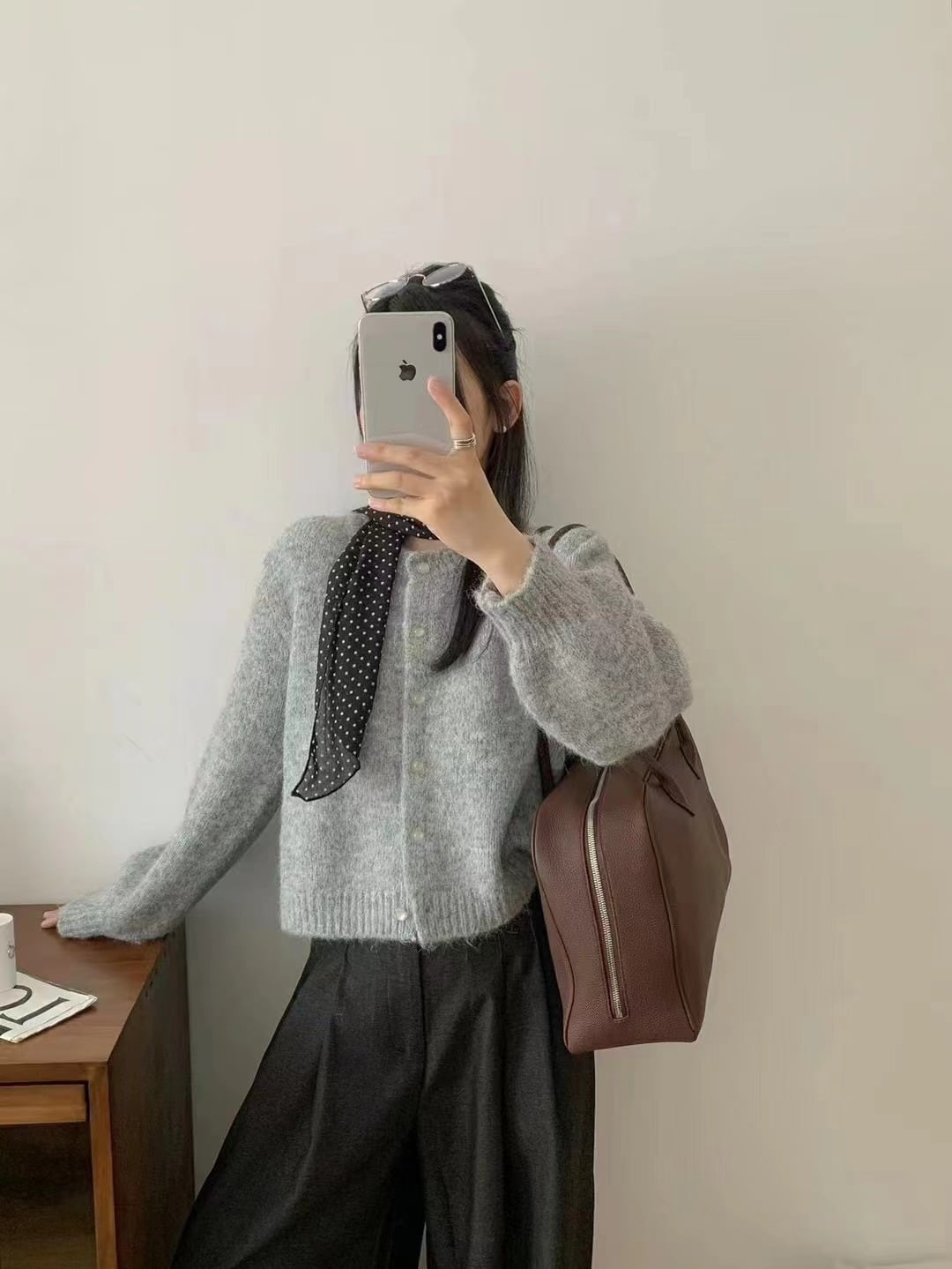 【outer】ニットカーデ　M26756