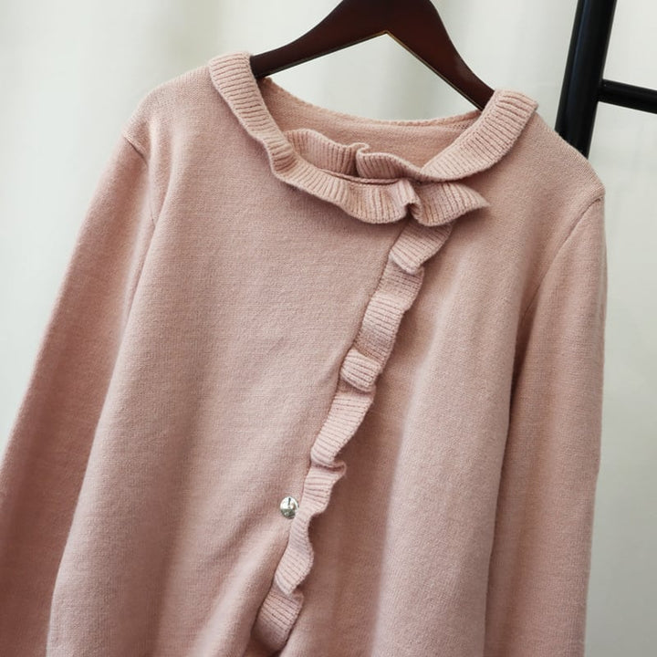 【set】ニットカーデ×キャミワンピースセット　M26854