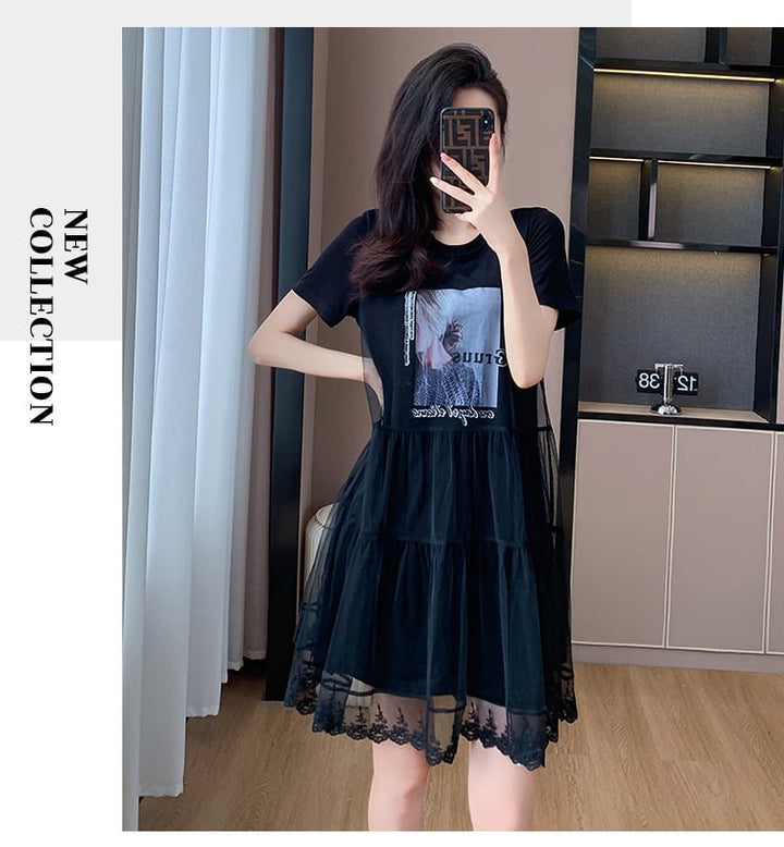 【dress】人気を独占中 切り替えカジュアルワンピース　M16957