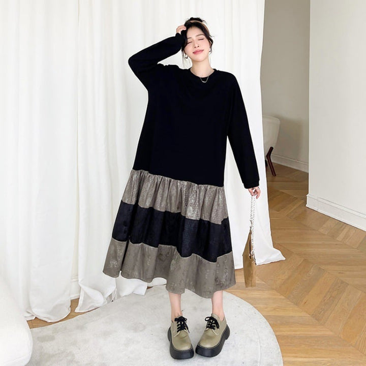 【dress】ドッキングカジュアルワンピース　M28936