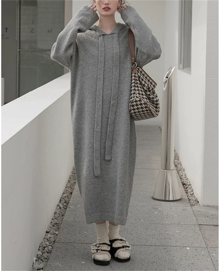 【dress】無地ニットワンピース　M18238