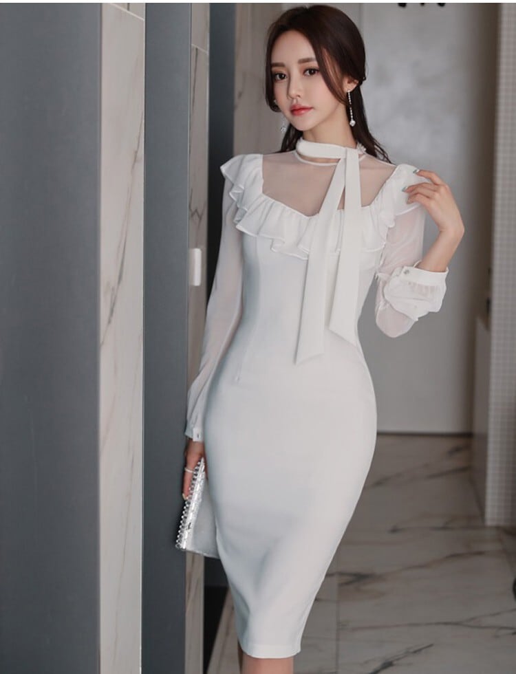 【dress】女性力を高める～切り替えデートワンピース　M17409