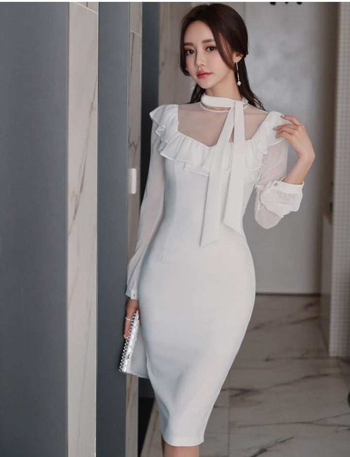 【dress】女性力を高める～切り替えデートワンピース　M17409