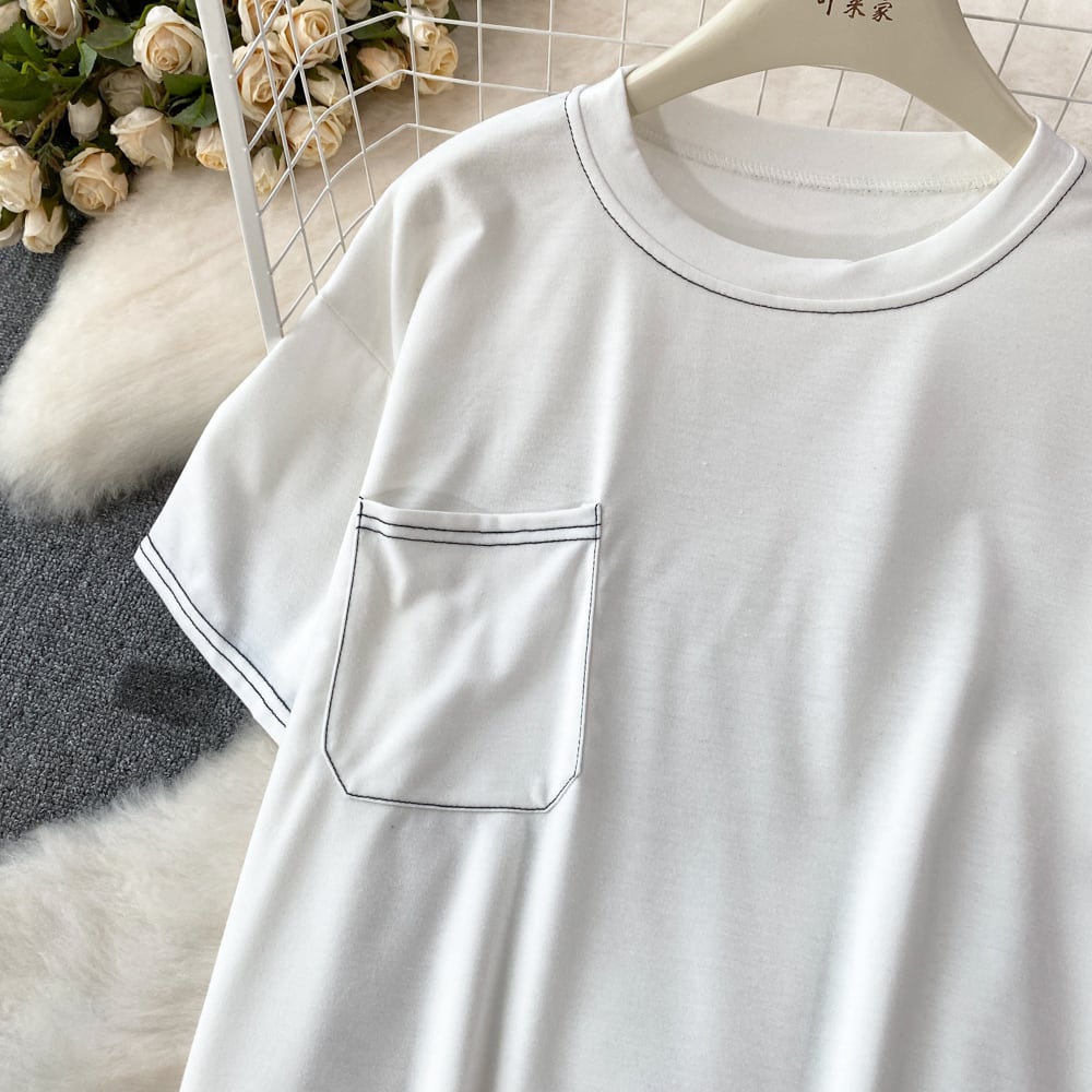 【set】目立つ！カジュアル2点セットTシャツ+ショートパンツ　M16864